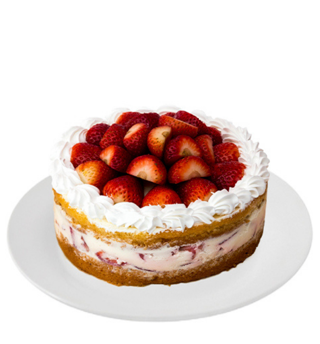 Pastel de Yogurt con Fresas